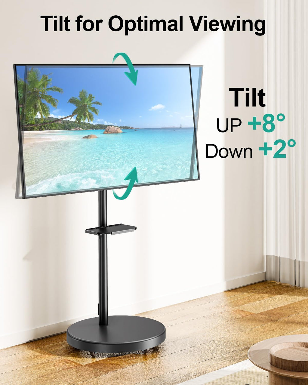 Rolling TV Stand for 26-65 inch Screens W743