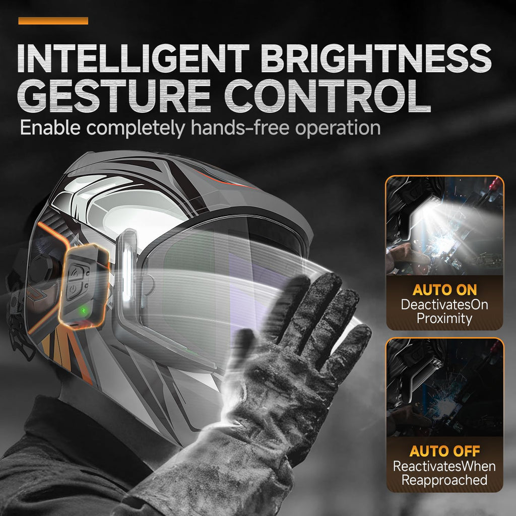 Auto Darkening Welding Helmet with Light J87393