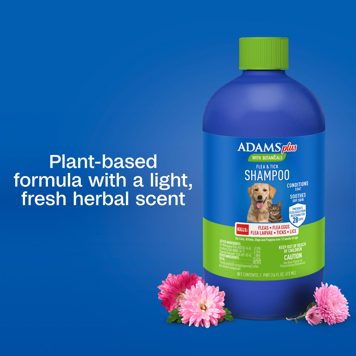 Flea & Tick Shampoo for Dogs 24 Ounces H2994