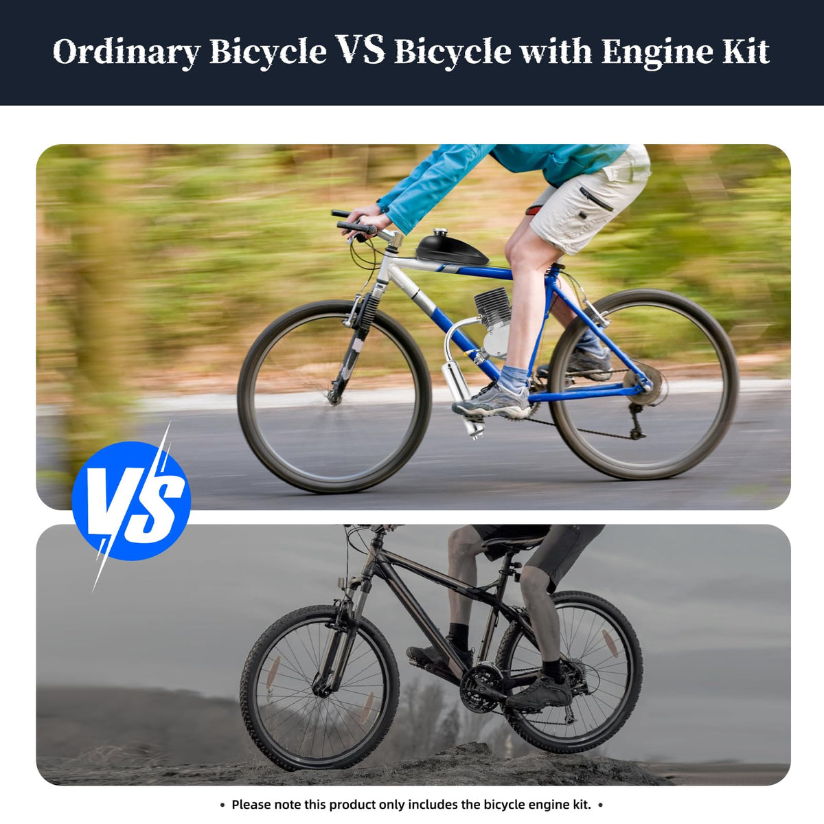 100cc 2 Stroke Bicycle Engine Kit with 36T Sprocket Q2476