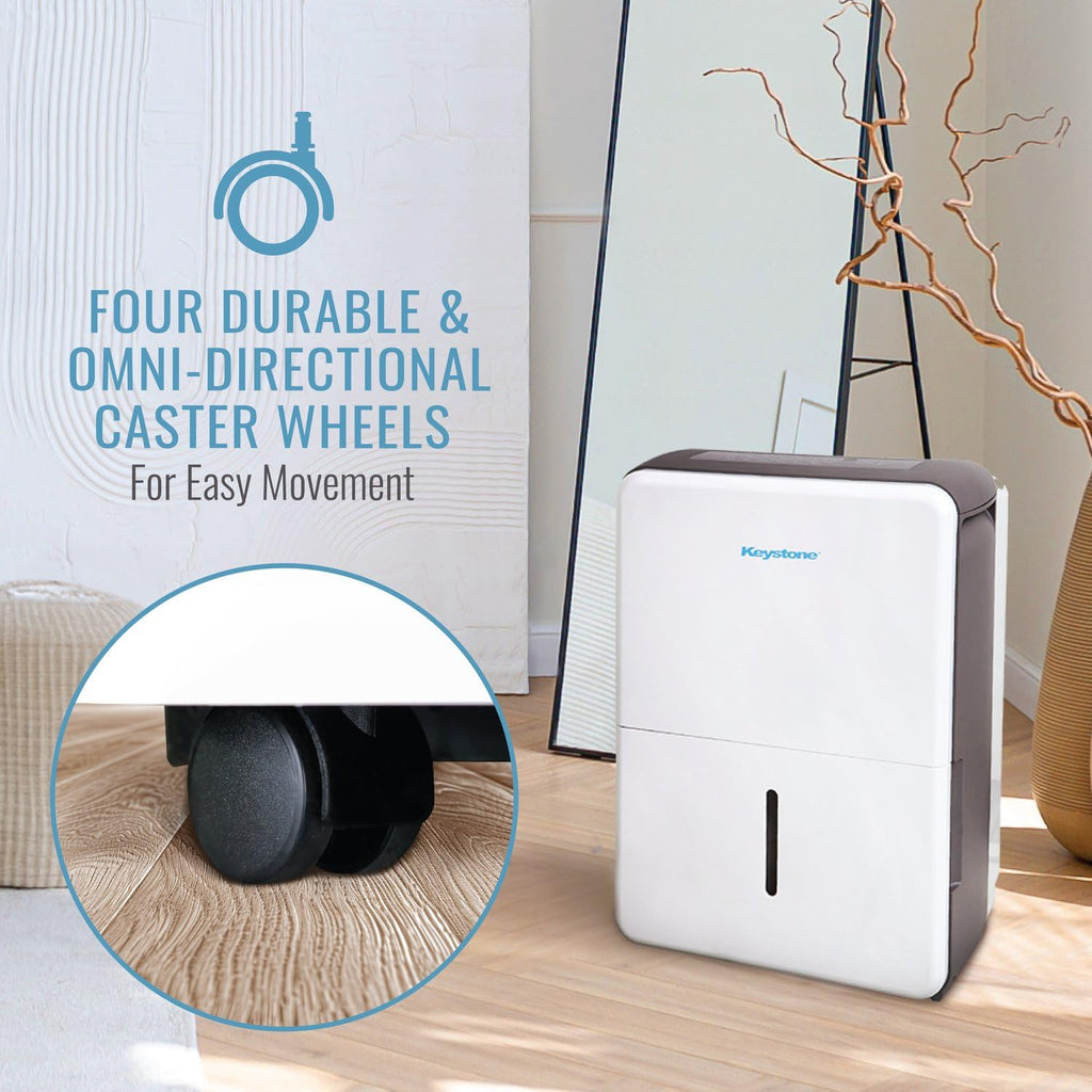 50-Pint Portable Dehumidifier with Auto-Shutoff and Timer B18035