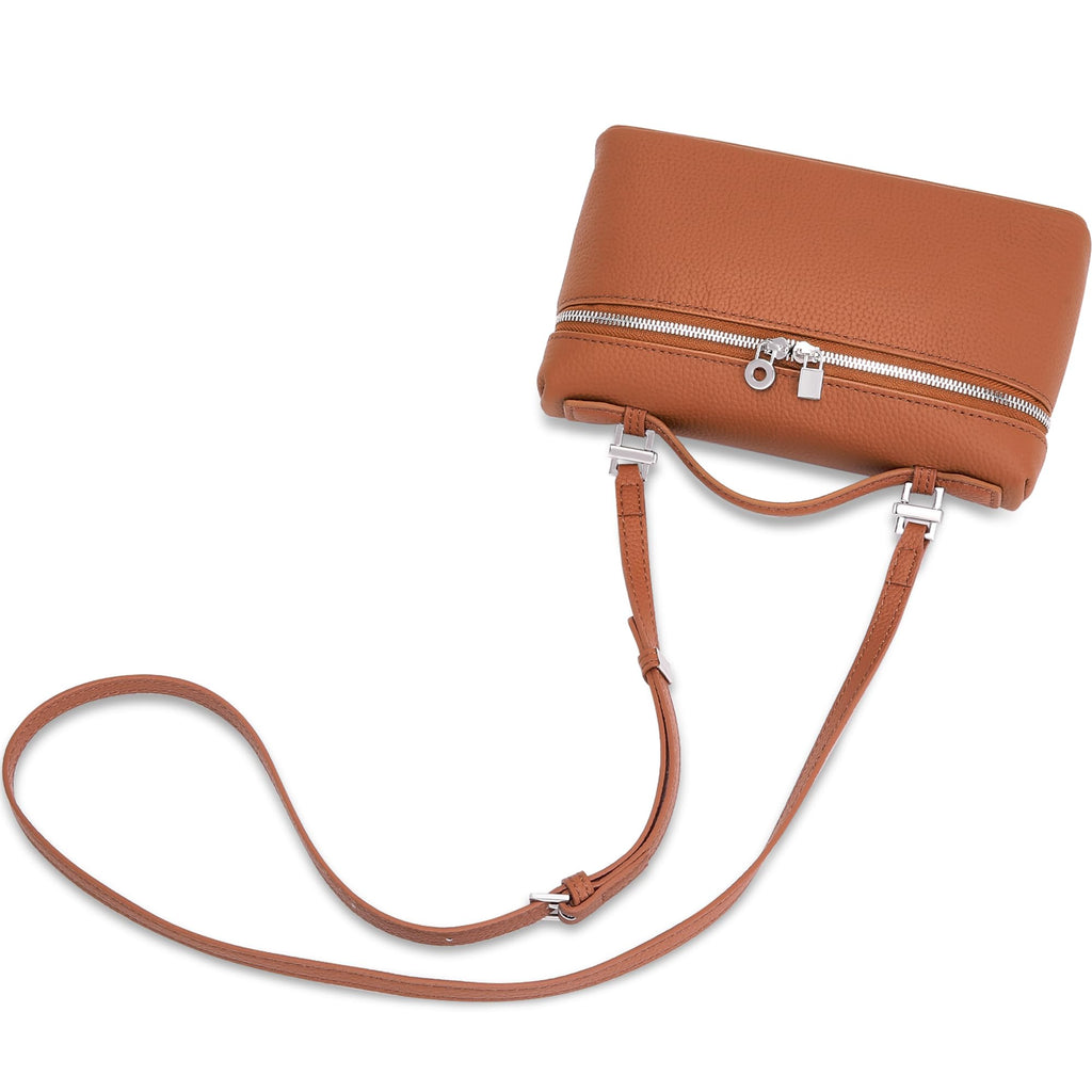 Small Genuine Leather Top-Handle Bag Y76362
