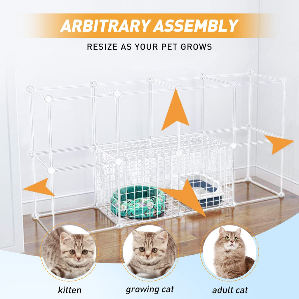 Large Cat Cage Detachable Metal Wire Playpen B626648