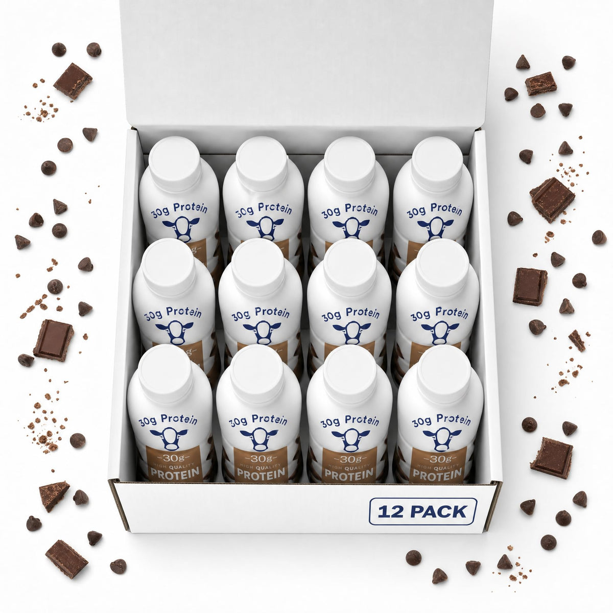 Chocolate High Protein Shake 30g Protein 12 Pack I626