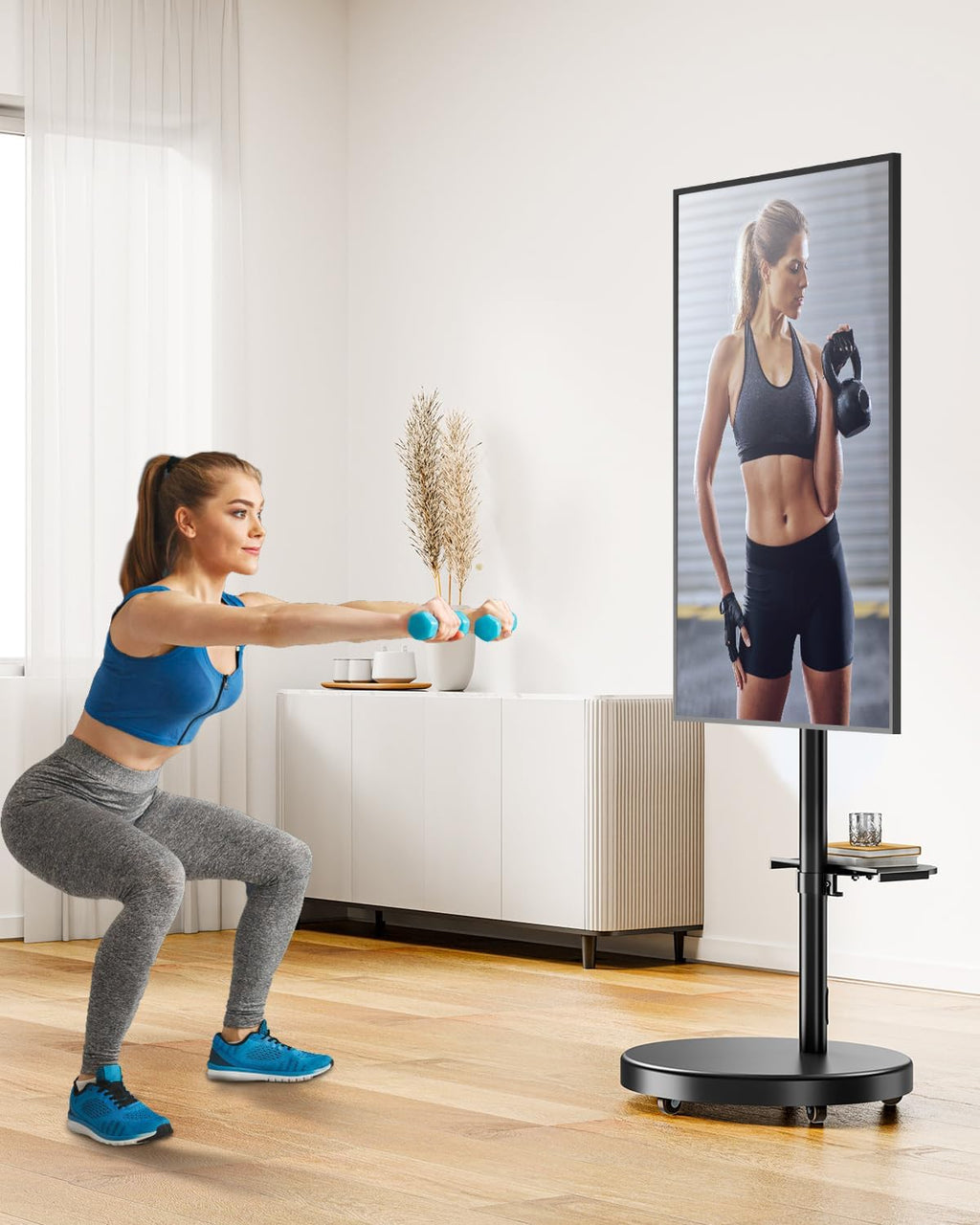 Rolling TV Stand for 26-65 inch Screens W743