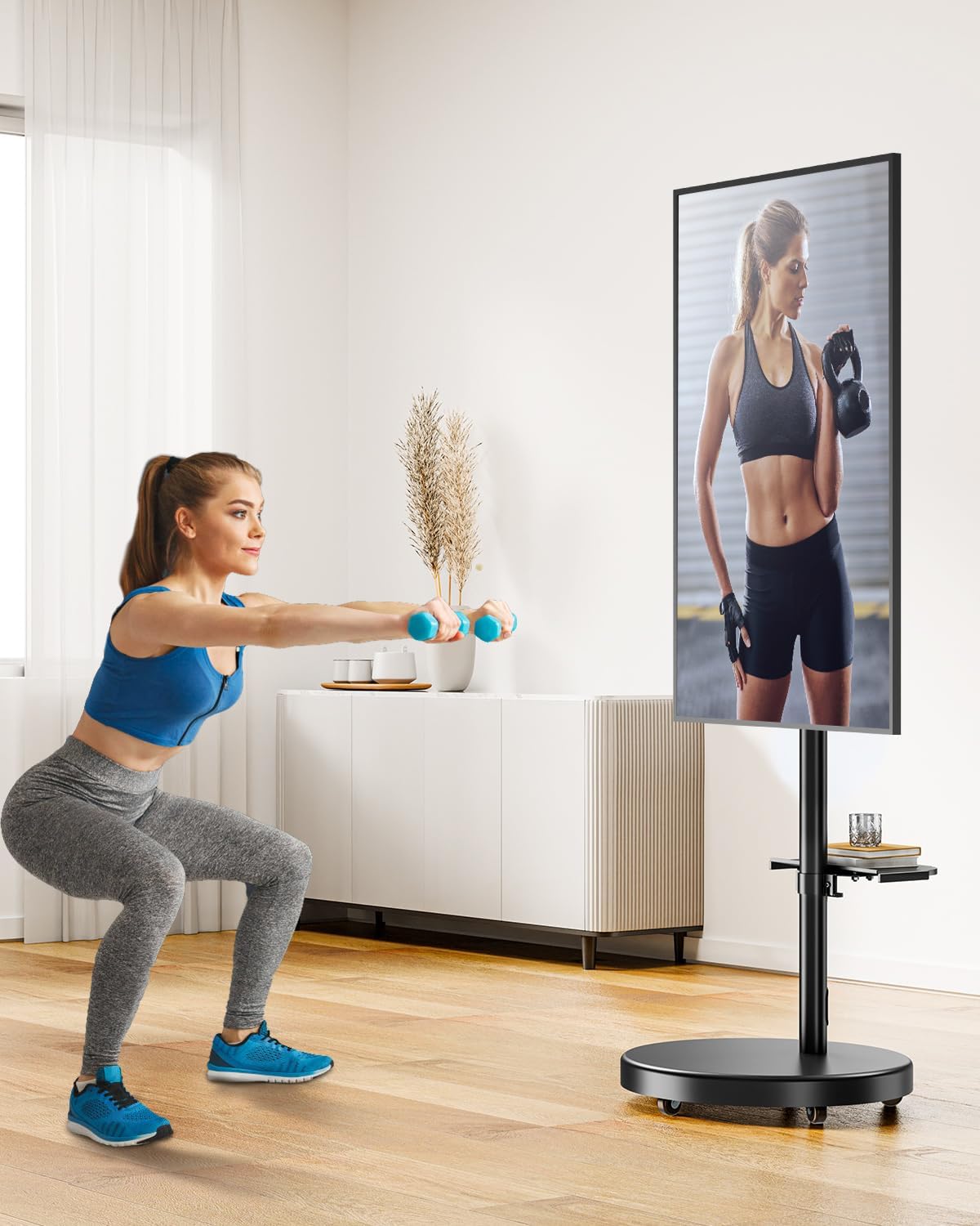 Rolling TV Stand for 26-65 inch Screens W743