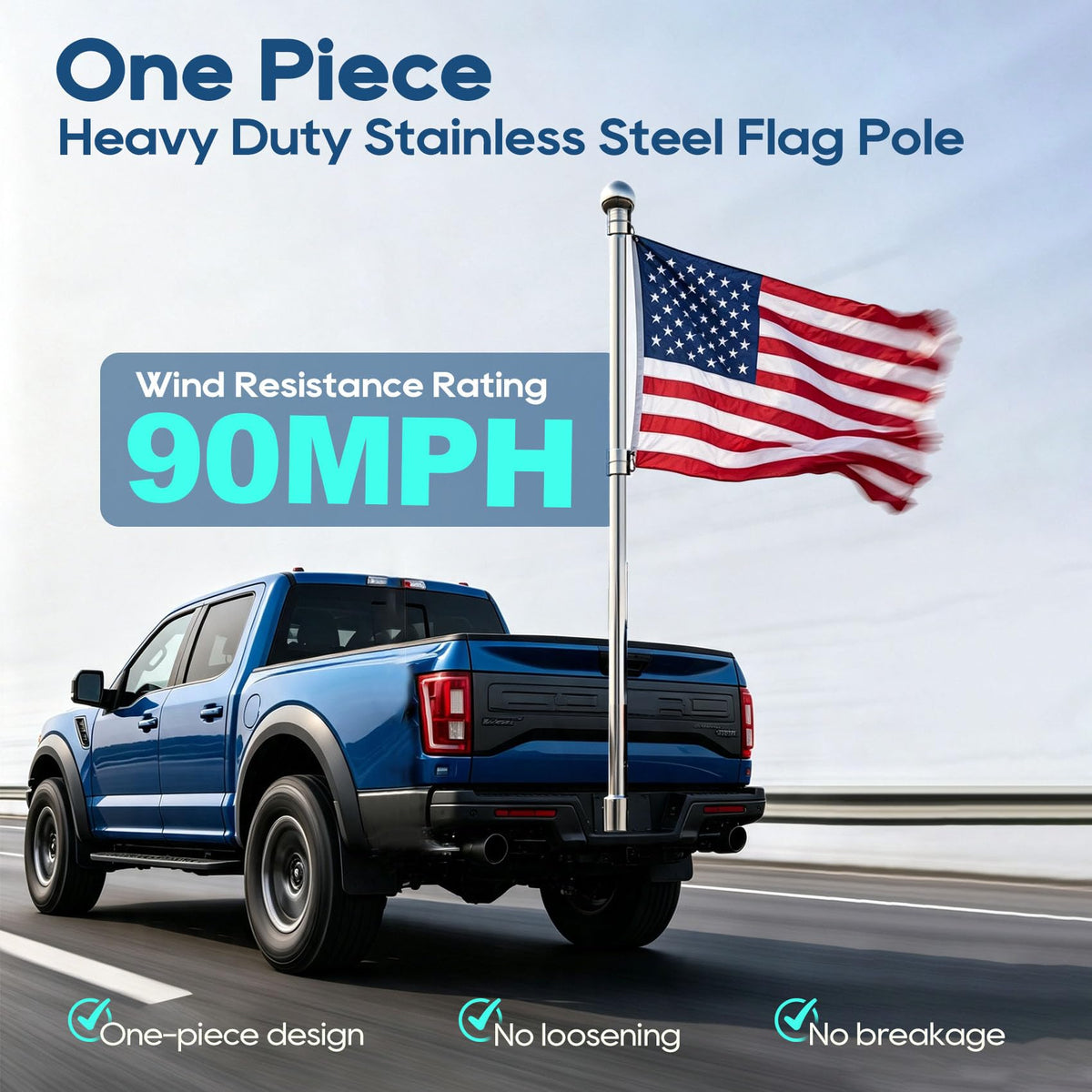 5FT One-Piece Flagpole 2-Pack R188