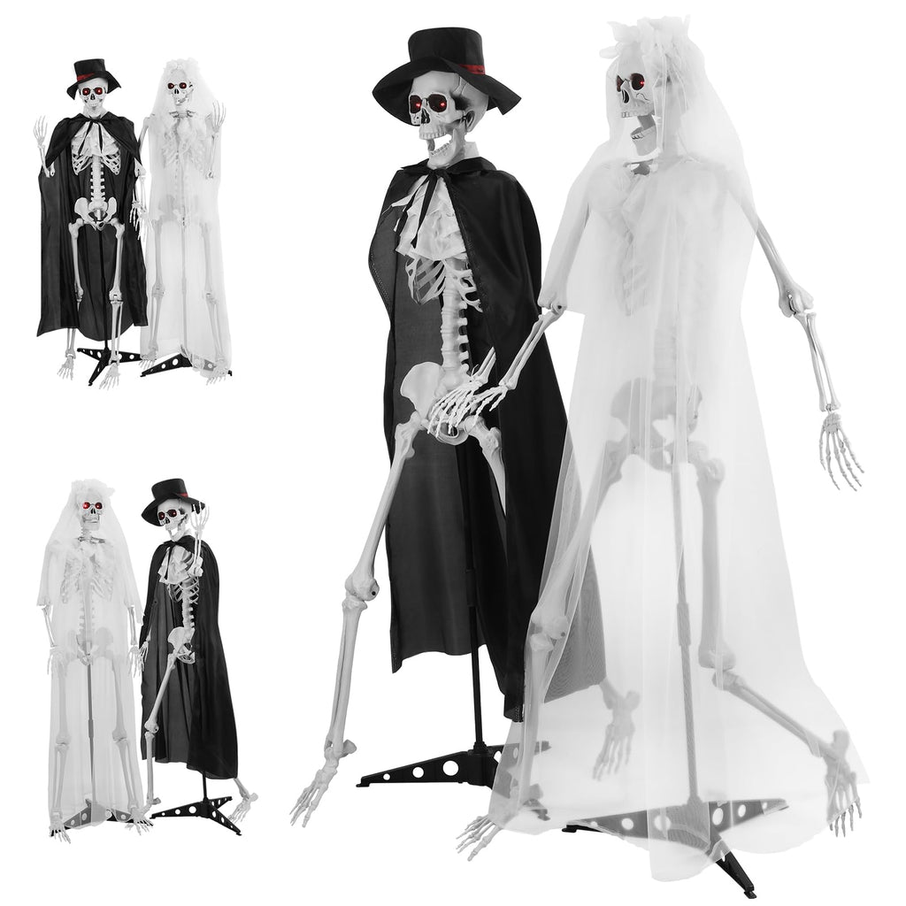 Halloween Skeleton Decor, 5.4 ft Posable I86989