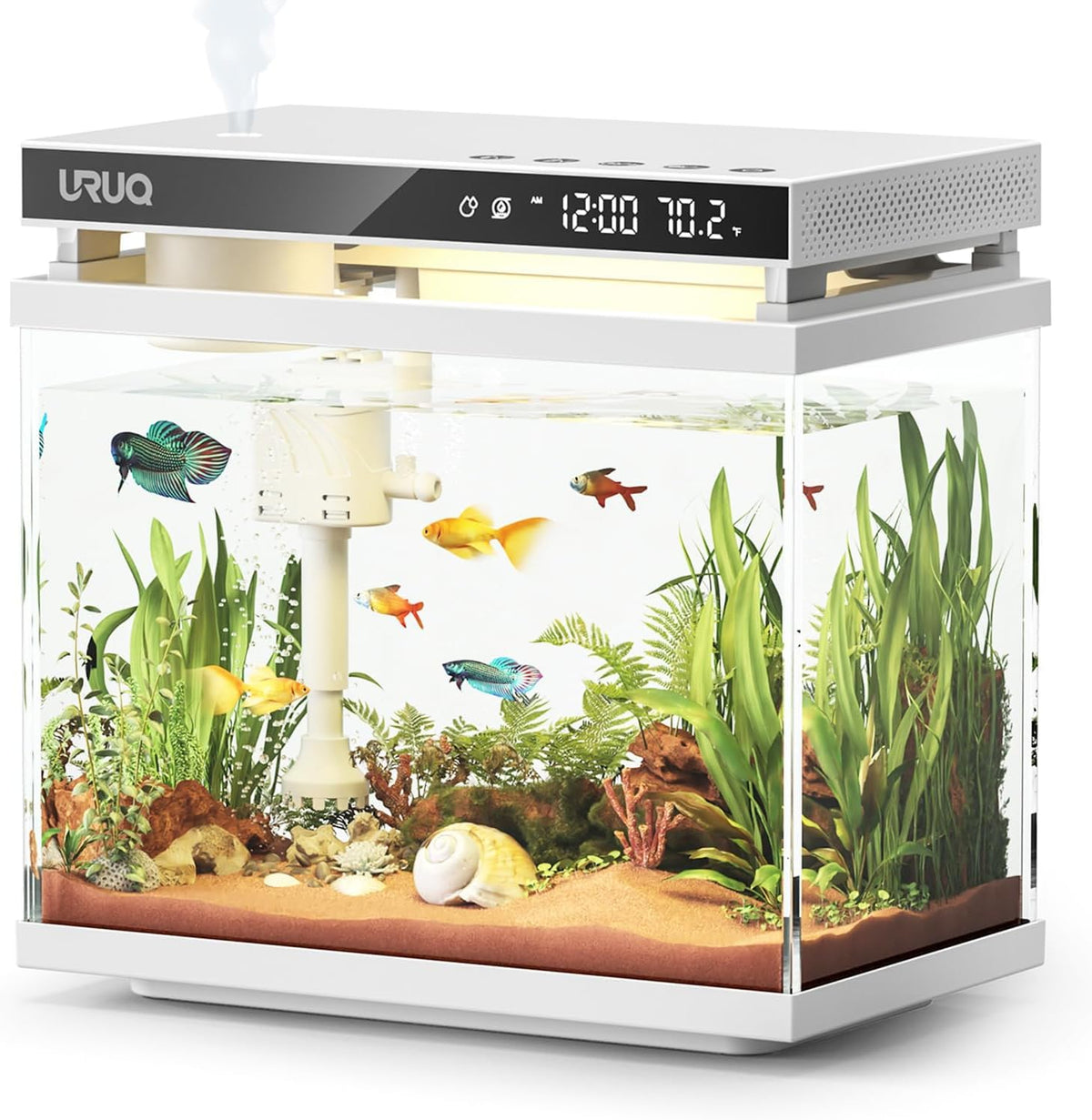 White 2 Gal UHD Glass Aquarium Kit P37226