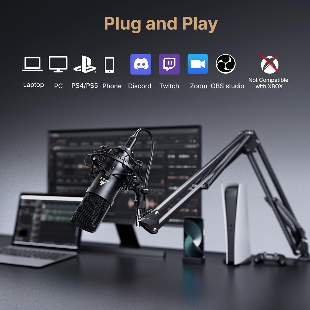 USB Microphone 192kHz/24Bit Condenser Mic Kit A281781