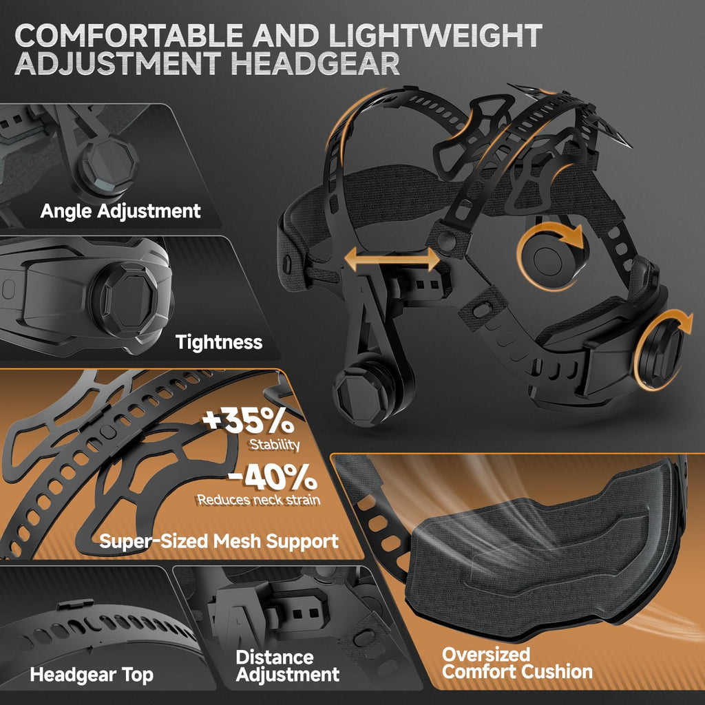 Auto Darkening Welding Helmet with Light J87393
