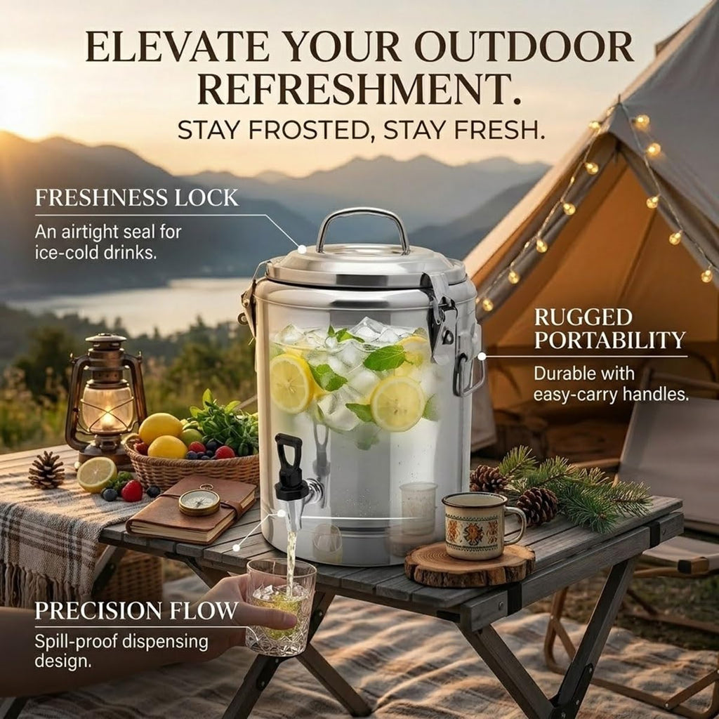 Stainless Steel Beverage Dispenser with Faucet A762