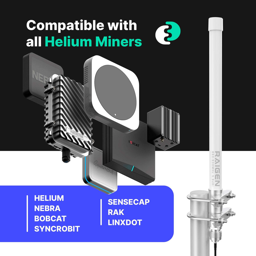 915 MHz Omni-Directional Antenna 43.3in with Lightning Arrestor E843306