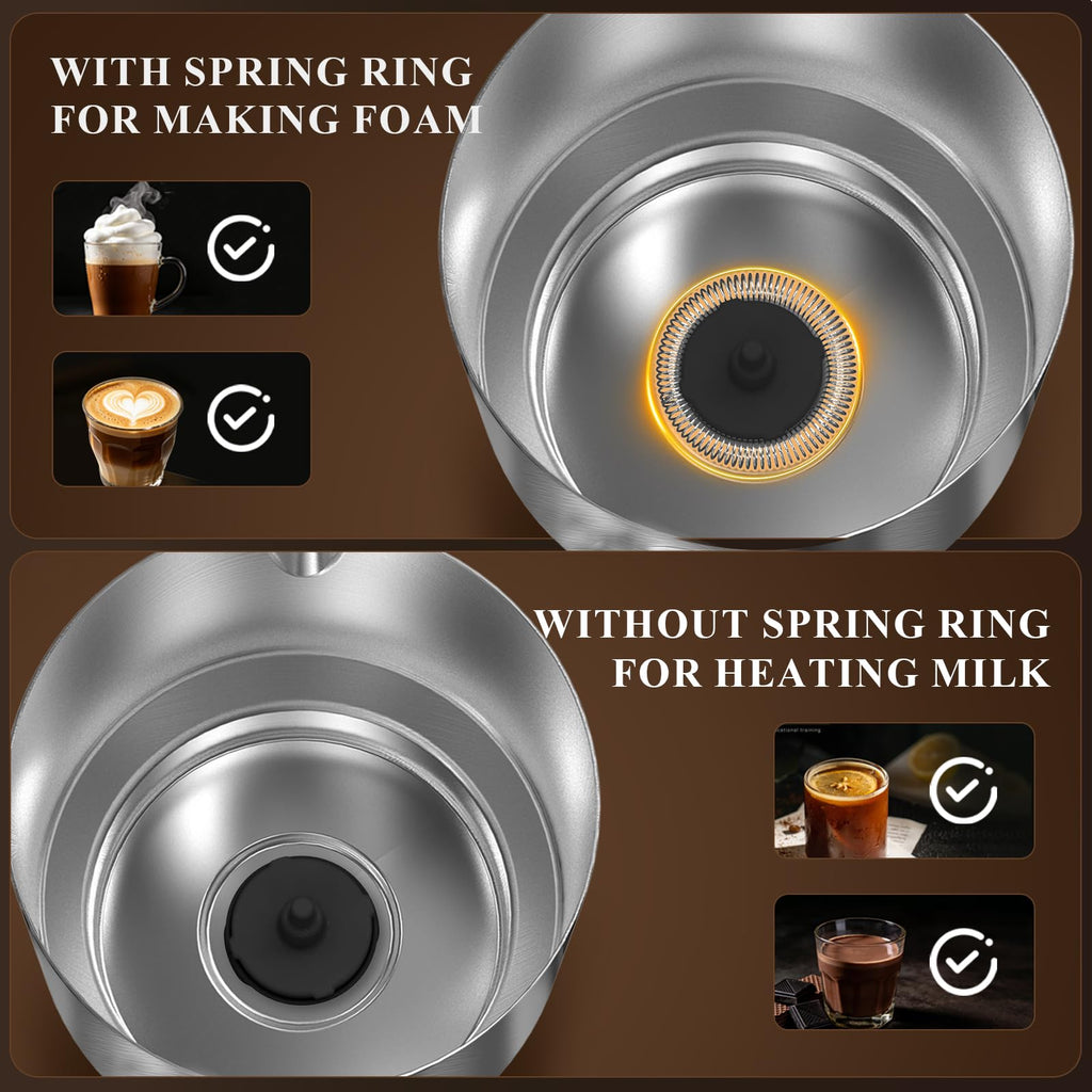 4-in-1 Electric Milk Frother and Steamer with Stainless Steel Jug E25673