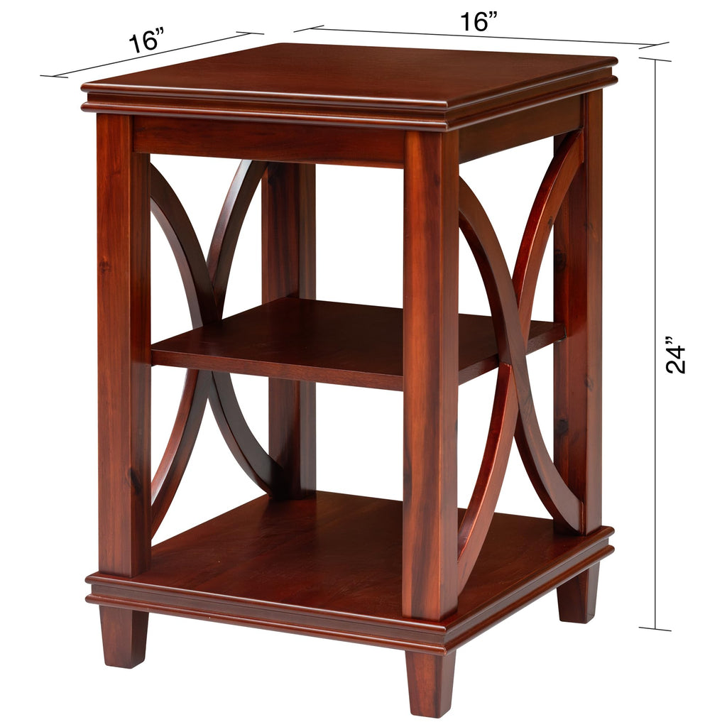 Solid Wood Square End Table S5760