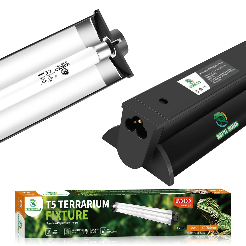 8W 10.0 UVA UVB Reptile Light Fixture X484