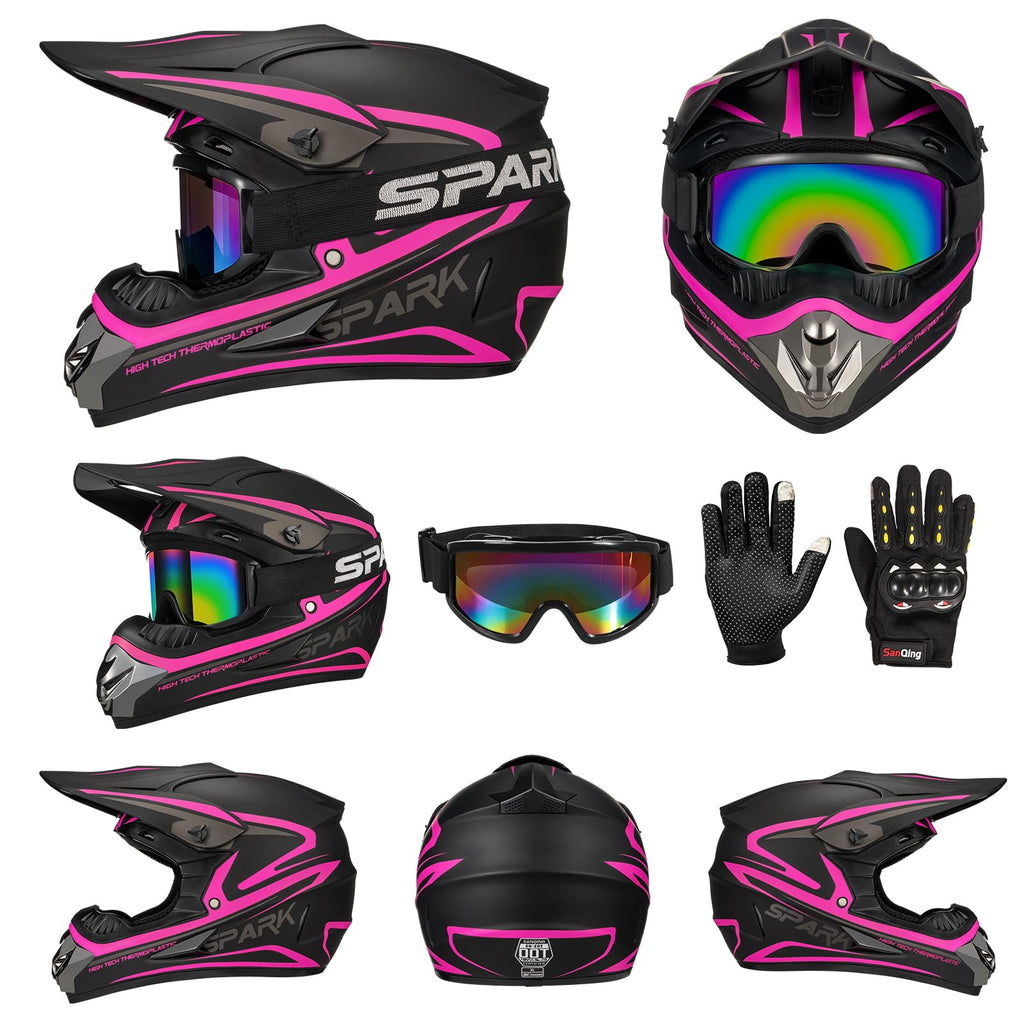 Kids DOT Approved Full Face Motocross Helmet D1581