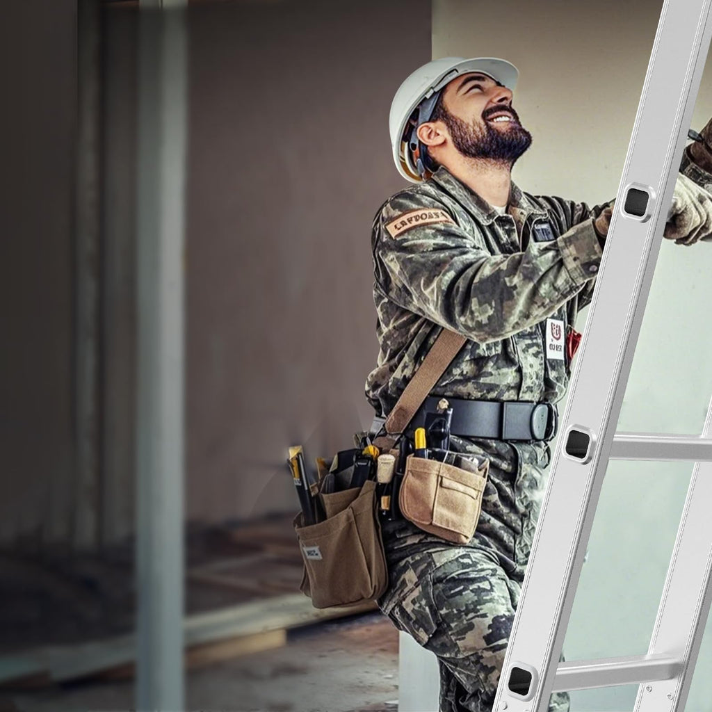 Multi-Purpose Folding Ladder, 7-in-1 Adjustable Telescoping Ladder, 330 lbs Capacity B19934