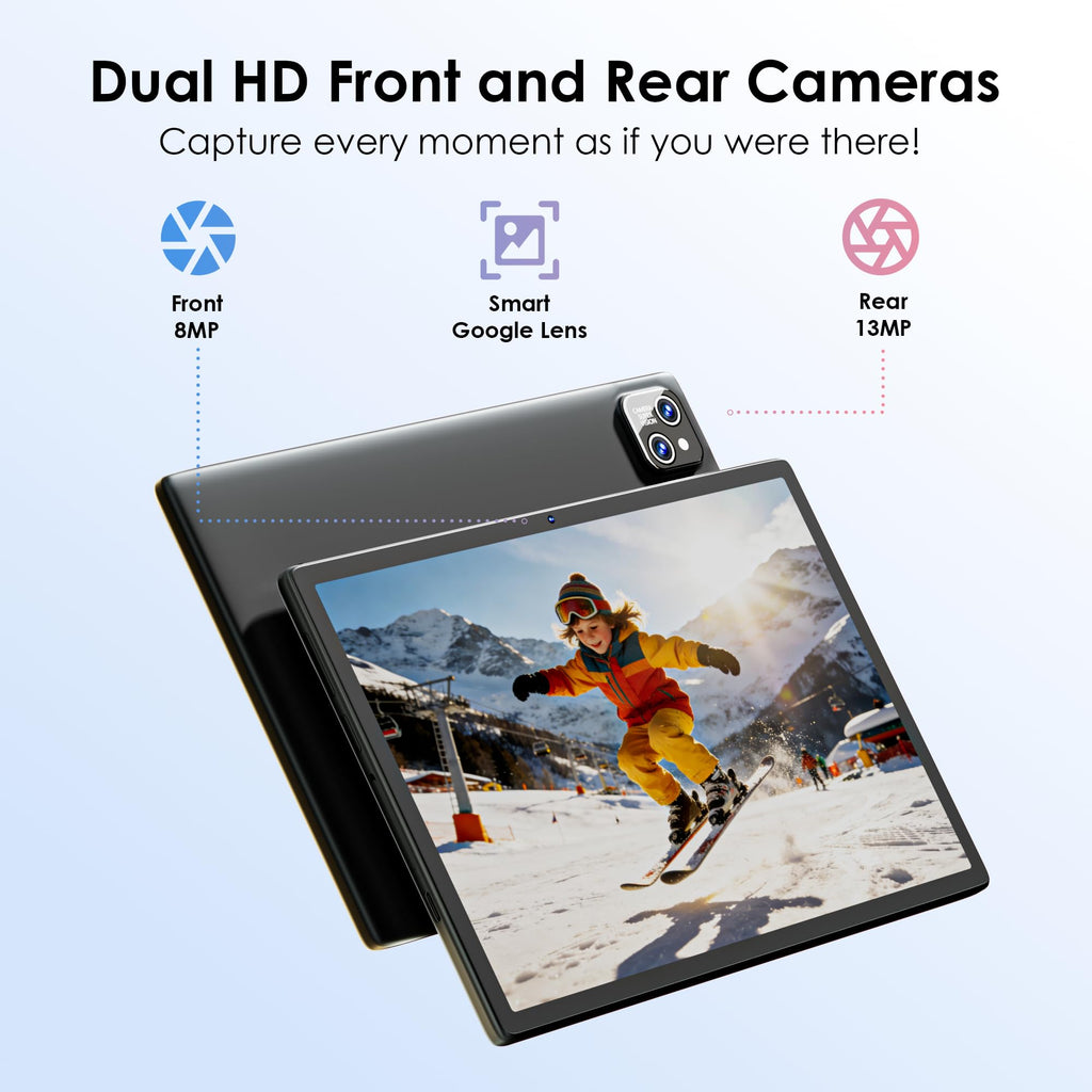 10.1 inch Android 15 Tablet with Drop-proof Case Blue E441993