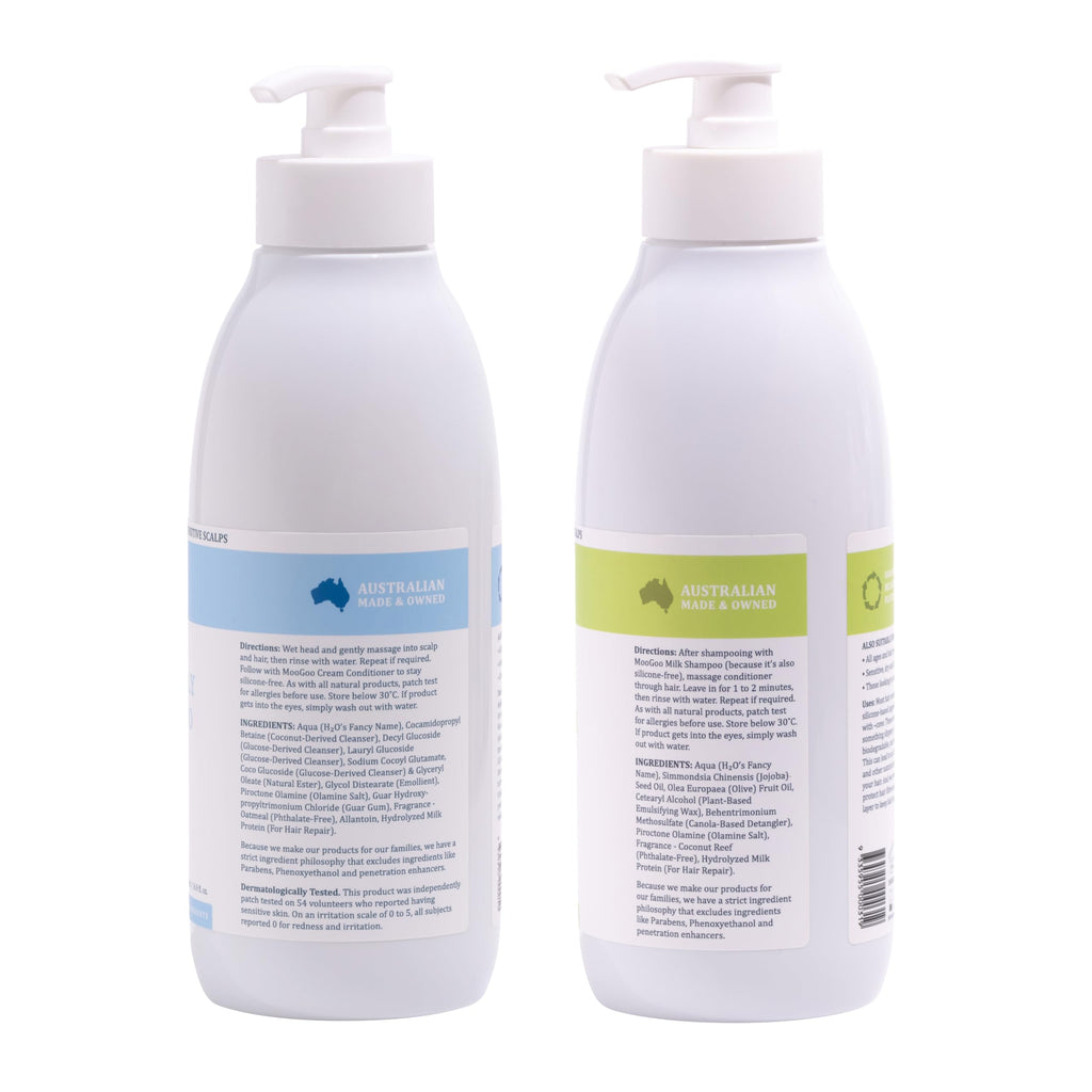Natural Milk Shampoo & Cream Conditioner Pack - Sulphate-Free, Silicone-Free, Paraben-Free - 2x 16.9 fl oz P394004