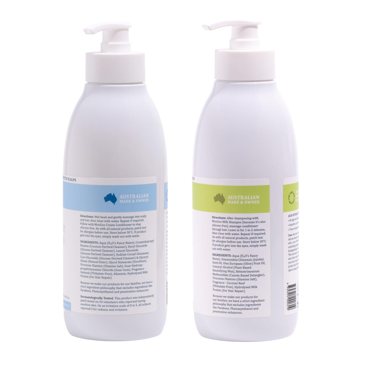 Natural Milk Shampoo & Cream Conditioner Pack - Sulphate-Free, Silicone-Free, Paraben-Free - 2x 16.9 fl oz P394004