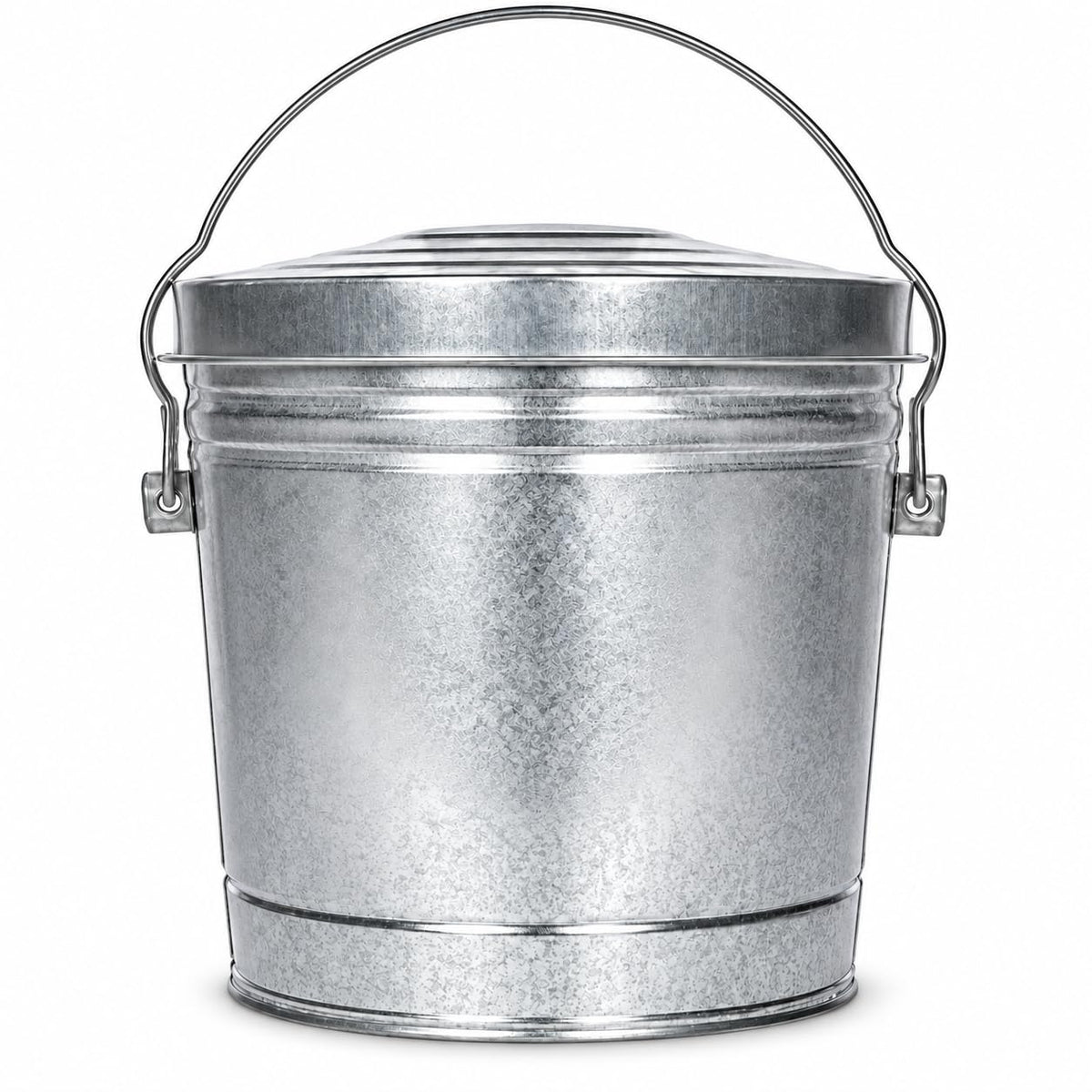 6-Gallon Galvanized Steel Storage Can with Locking Lid E4980