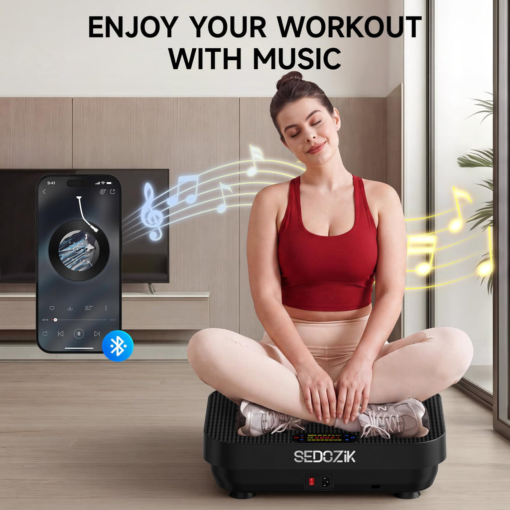 Black Vibration Plate with Bands M548900