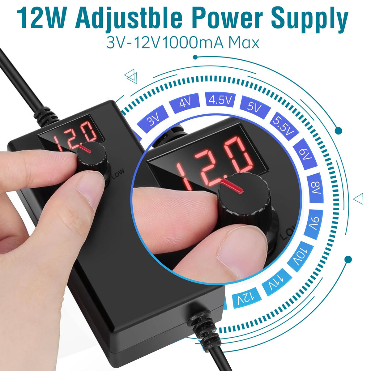 120mm x 38mm AC Muffin Fan with Variable Speed Controller V774112