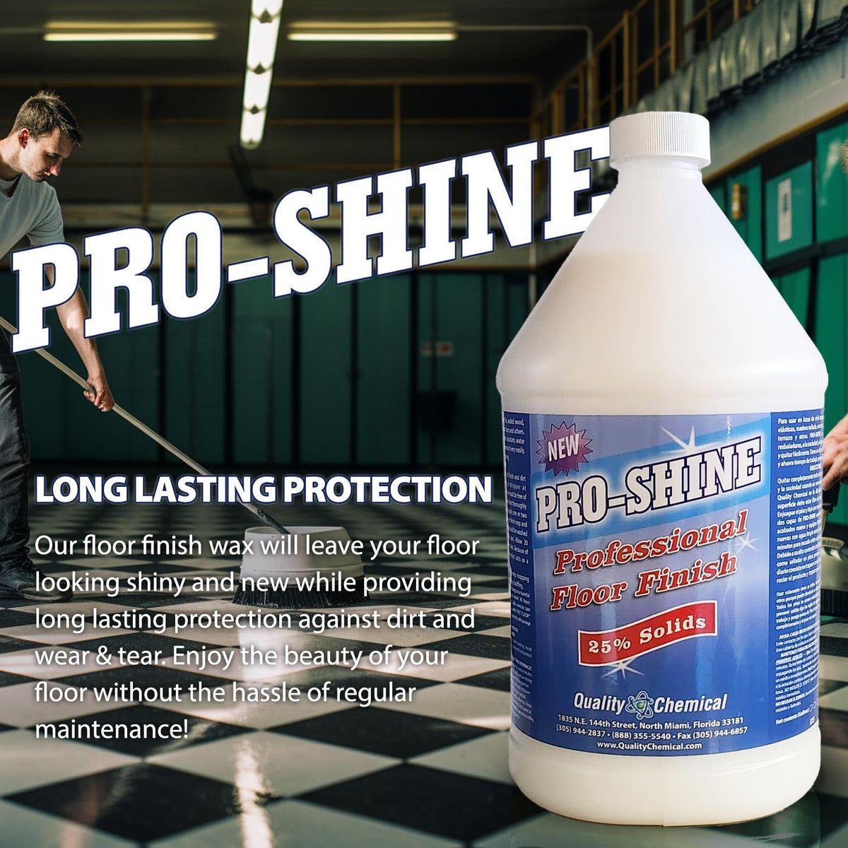 High Shine Floor Finish Wax 640 oz A771097
