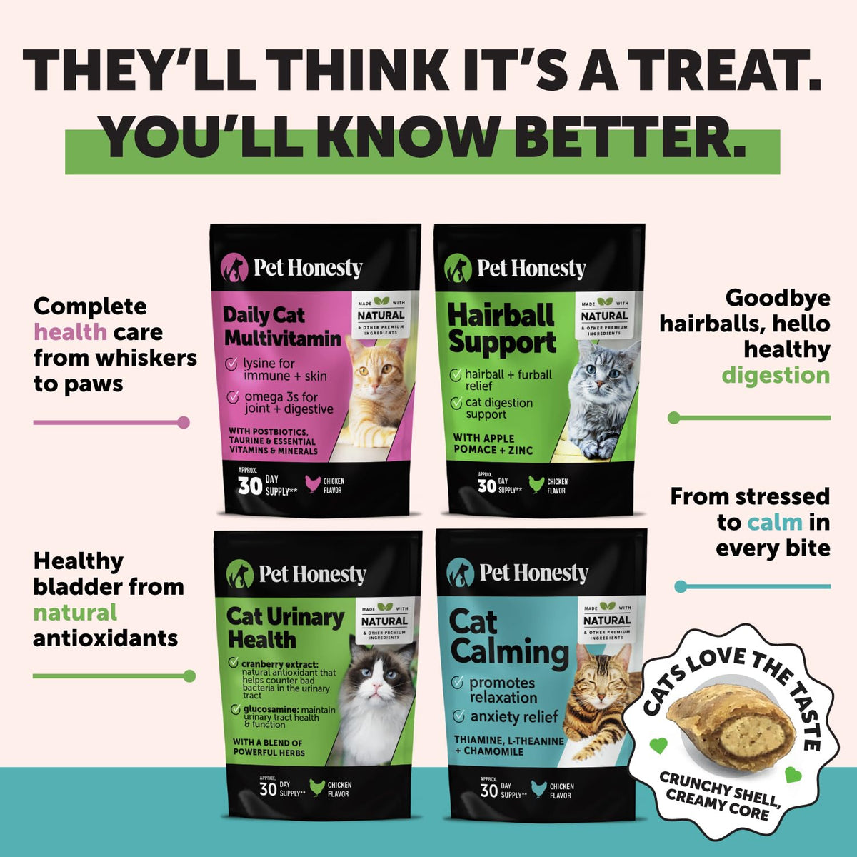 Chicken Cat Hairball Remedy Chews Y86206