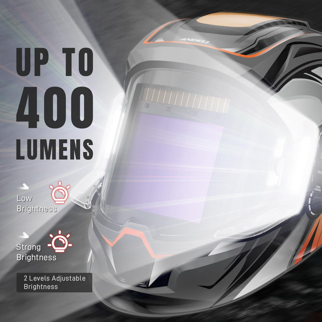 Auto Darkening Welding Helmet with Light J87393