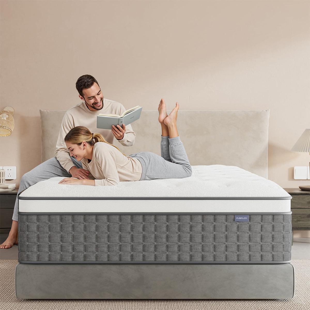 Full Size 12 Hybrid Medium Firm Memory Foam Pocket Springs Mattress Z762082