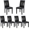 Black Upholstered Dining Chairs Set of 6 F461481