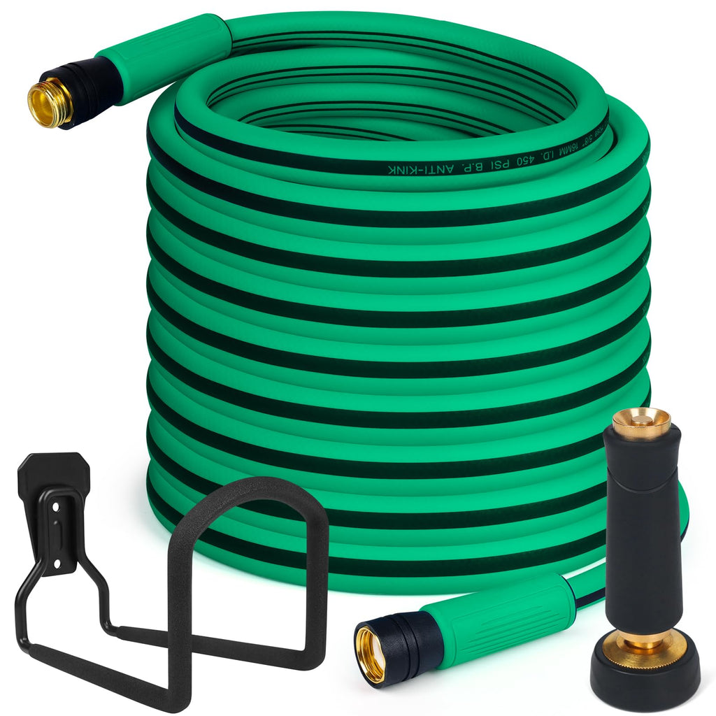 Heavy Duty 5/8 in x 100 FT Hybrid Rubber Garden Hose P58473