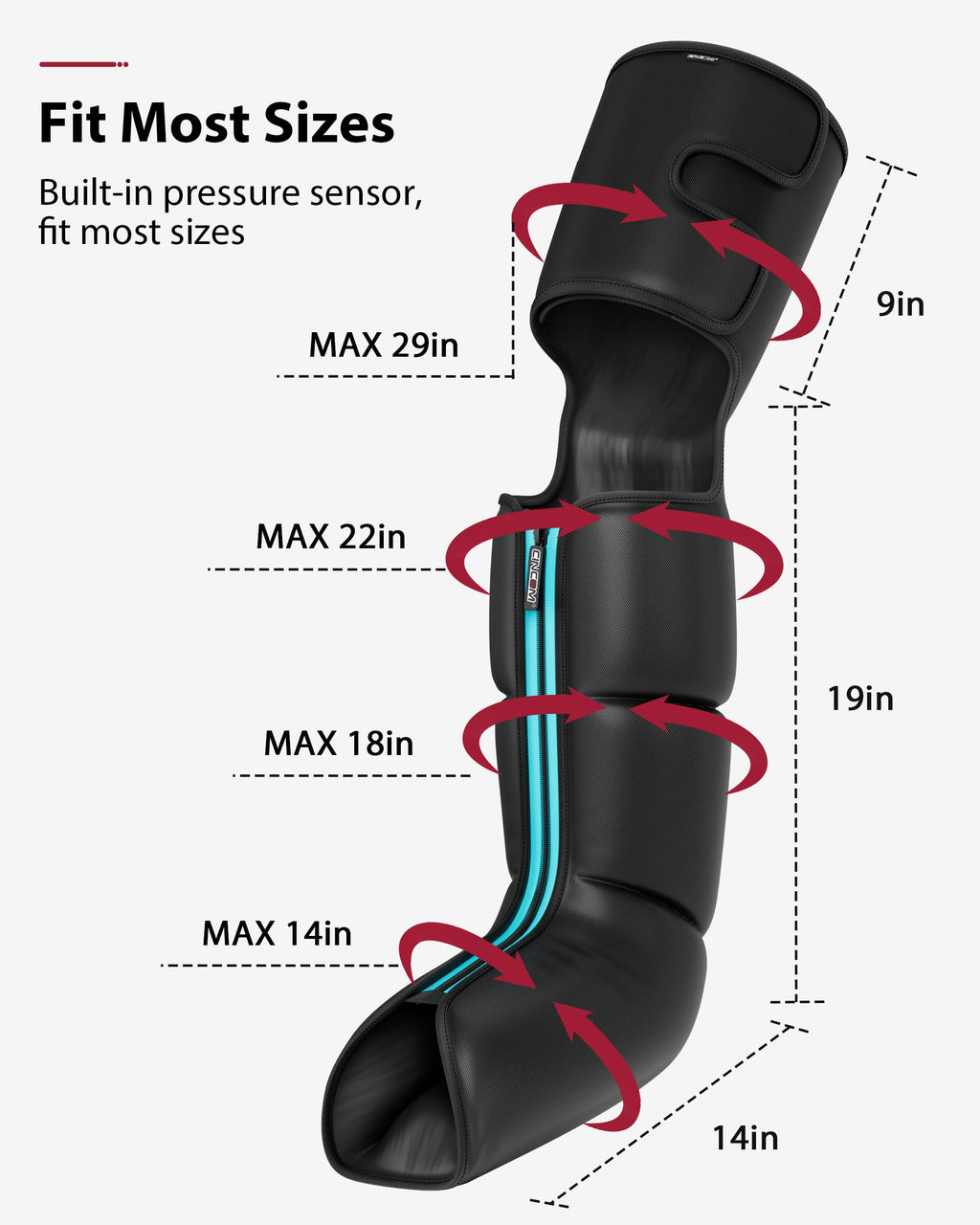 Leg Massager with Heat and Air Compression B95579