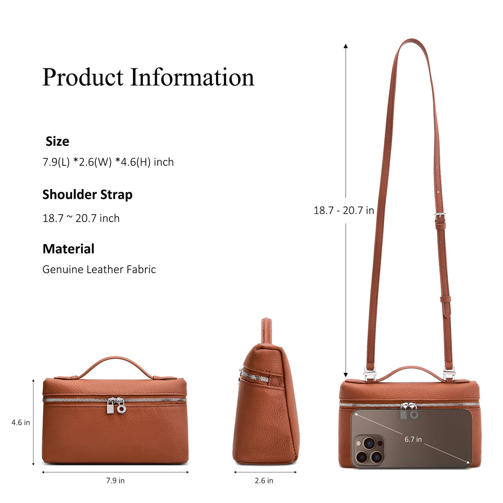 Small Genuine Leather Top-Handle Bag Y76362