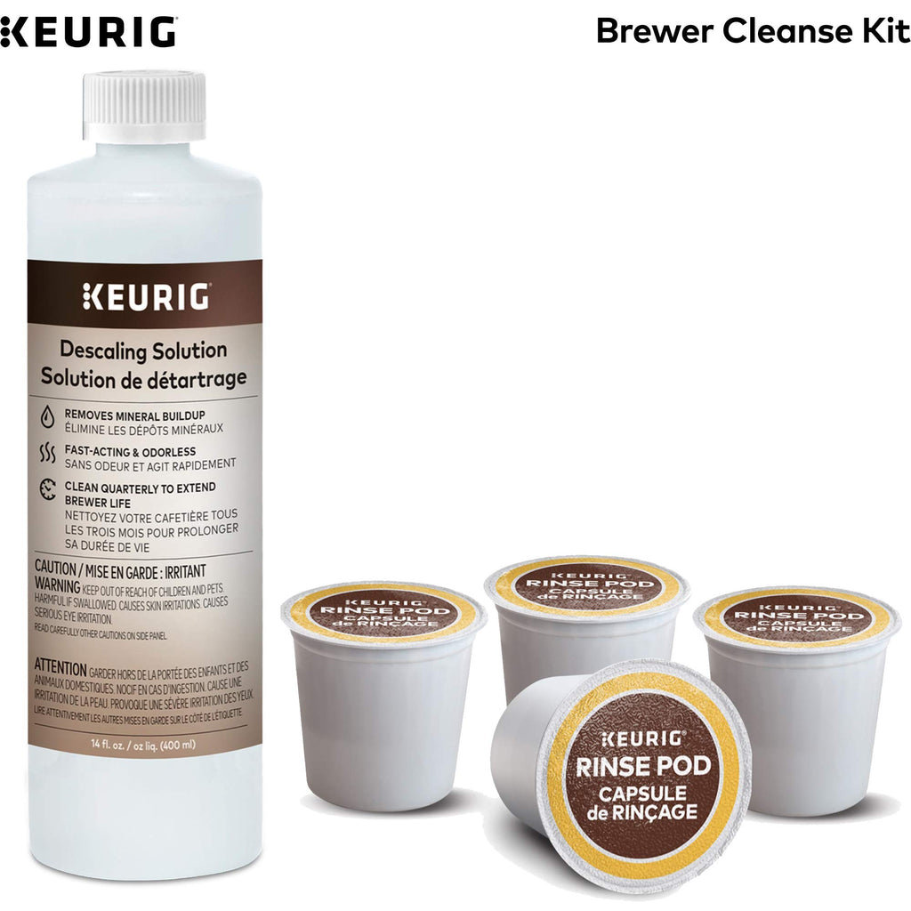 Single Serve K-Cup Pod Coffee Maker & Cleanse Kit Q612983