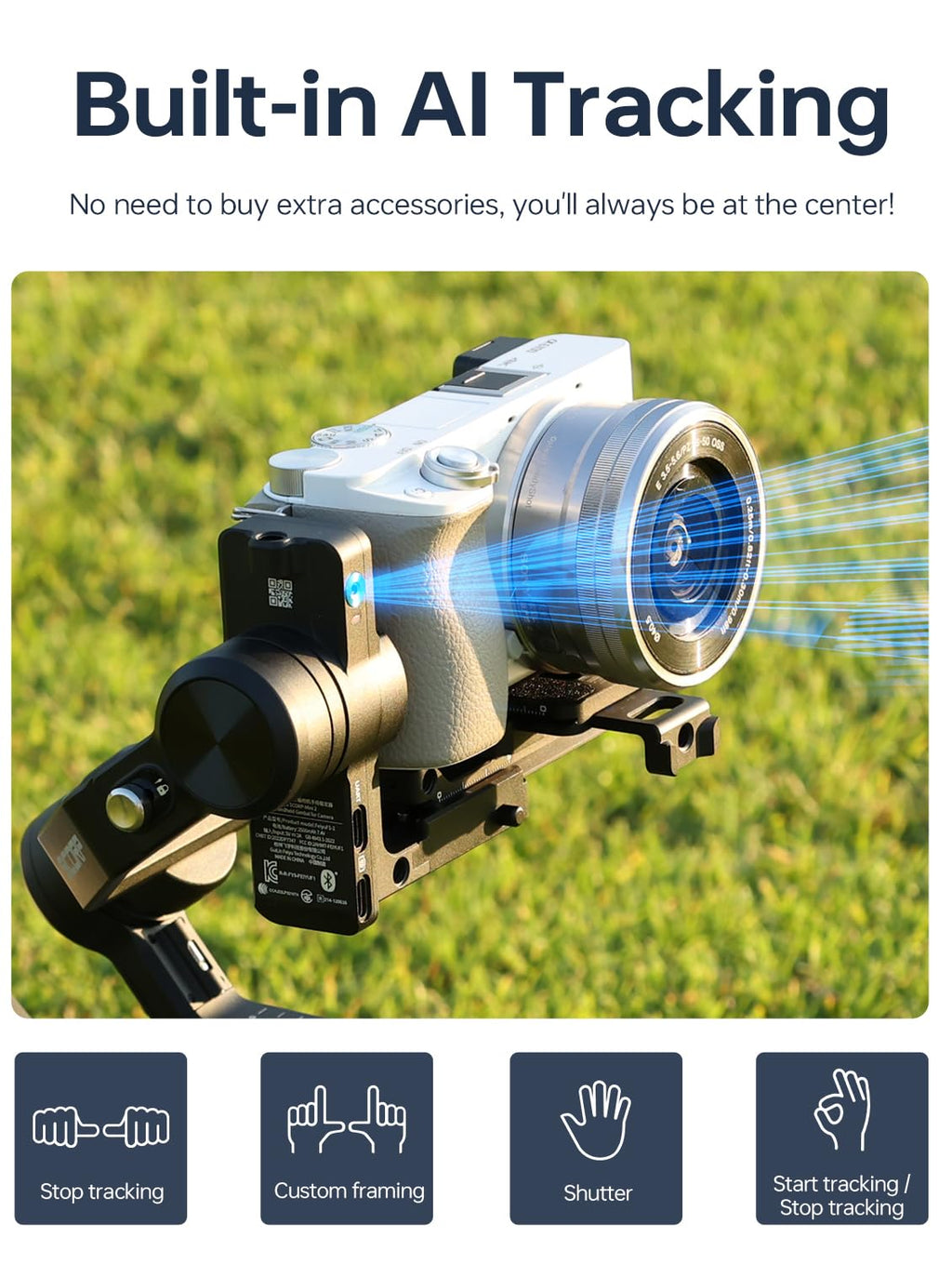 3-Axis Gimbal Stabilizer for Cameras & Smartphones W51439