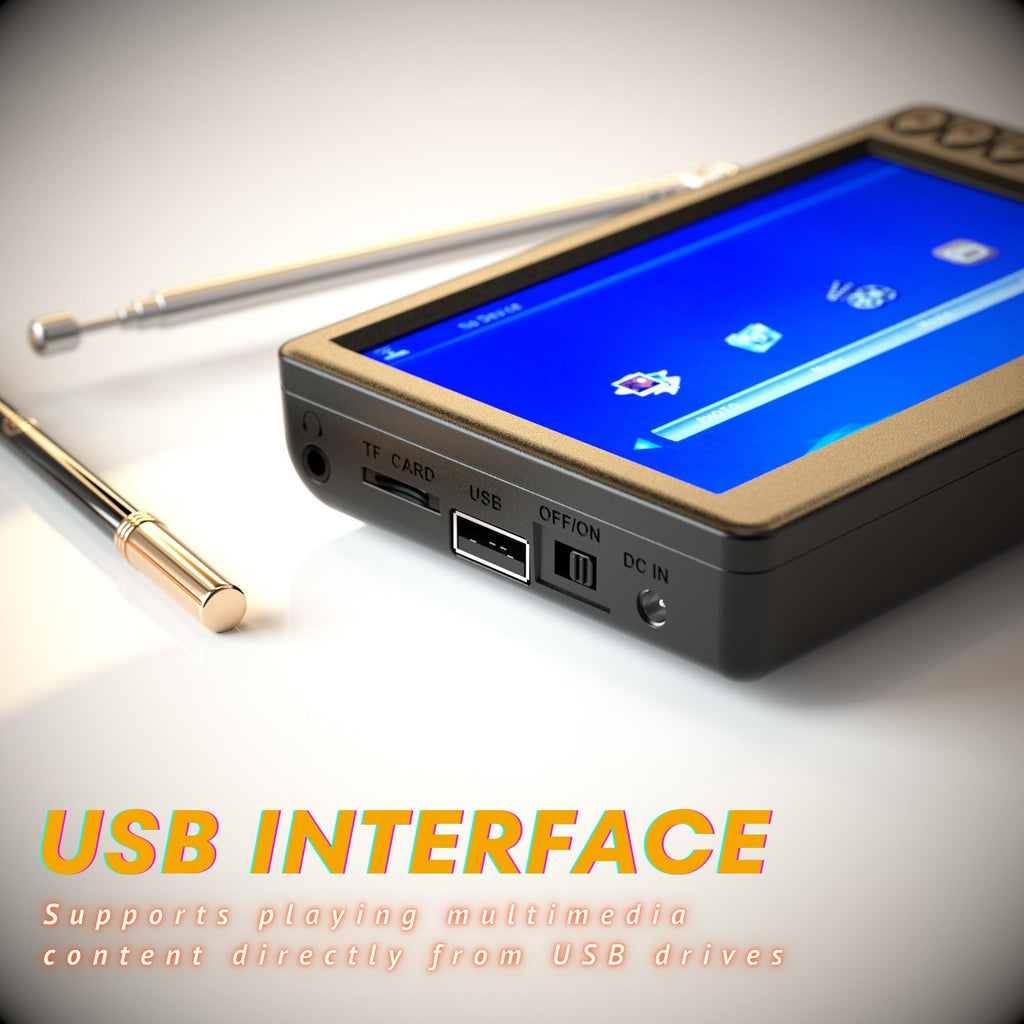 5 Inch Portable Mini TV with Remote E52018