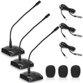 3 Pcs Gooseneck Wired Microphone with Base B72509