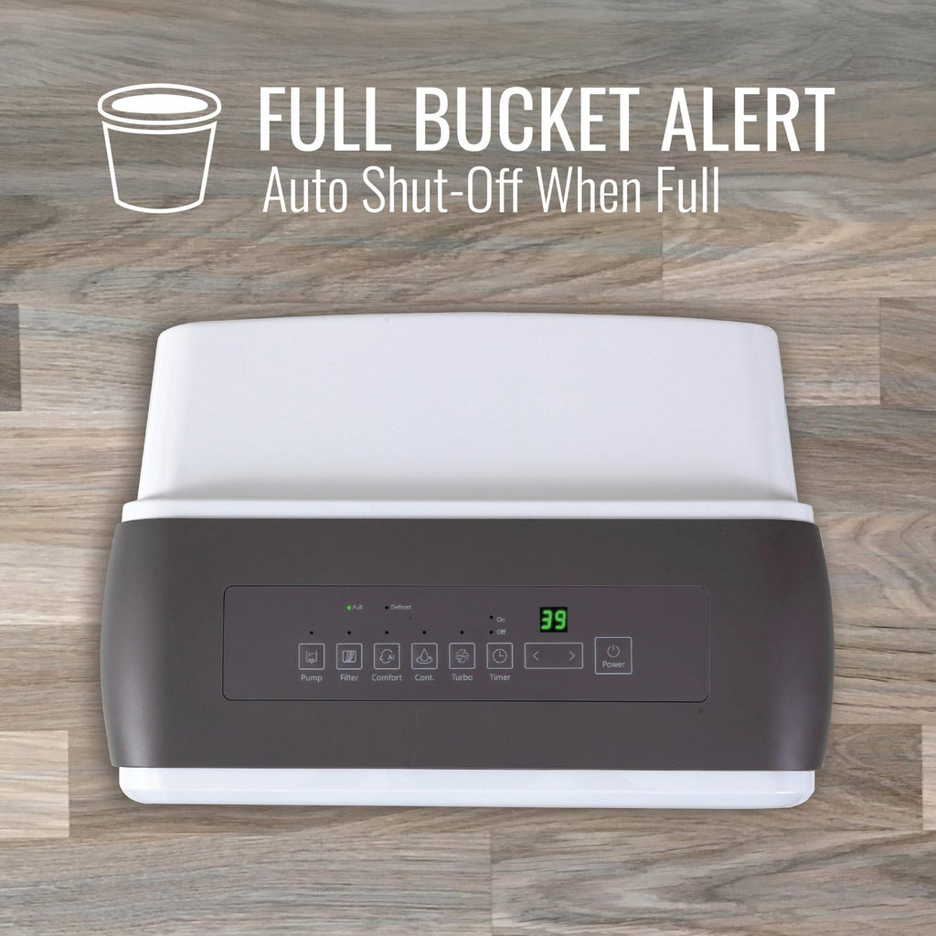 50-Pint Portable Dehumidifier with Auto-Shutoff and Timer B18035