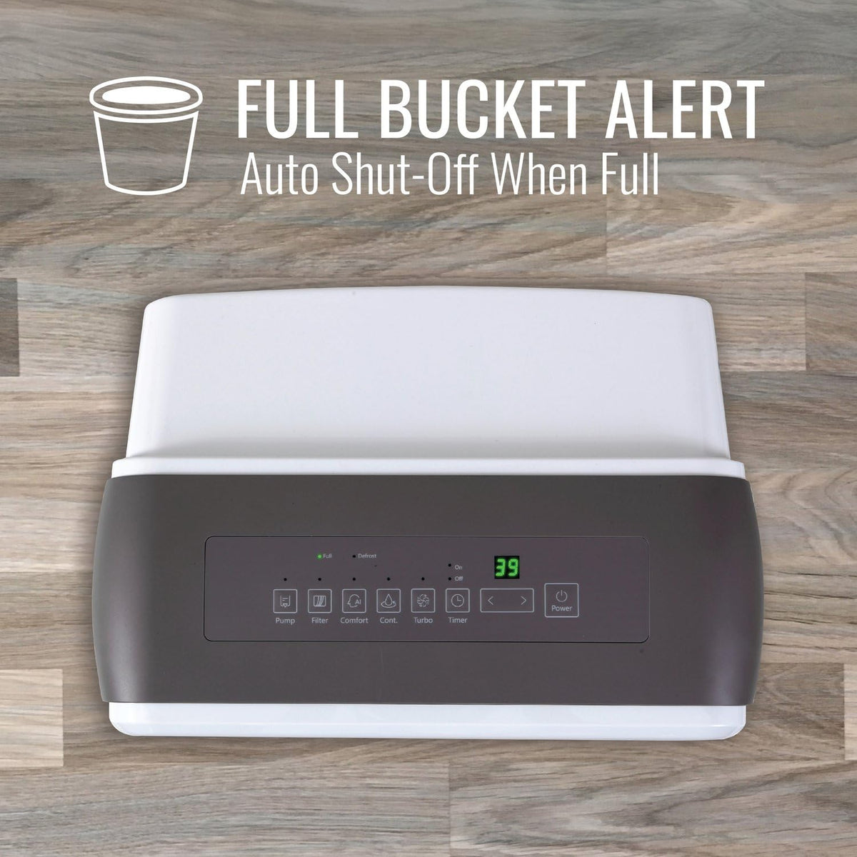 50-Pint Portable Dehumidifier with Auto-Shutoff and Timer B18035