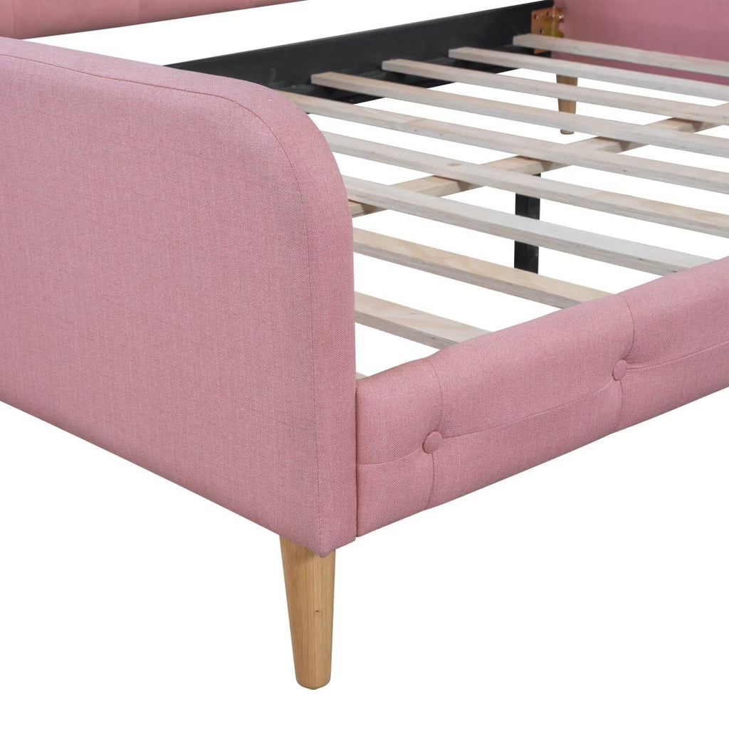 Pink Twin Size Upholstered Daybed F1852