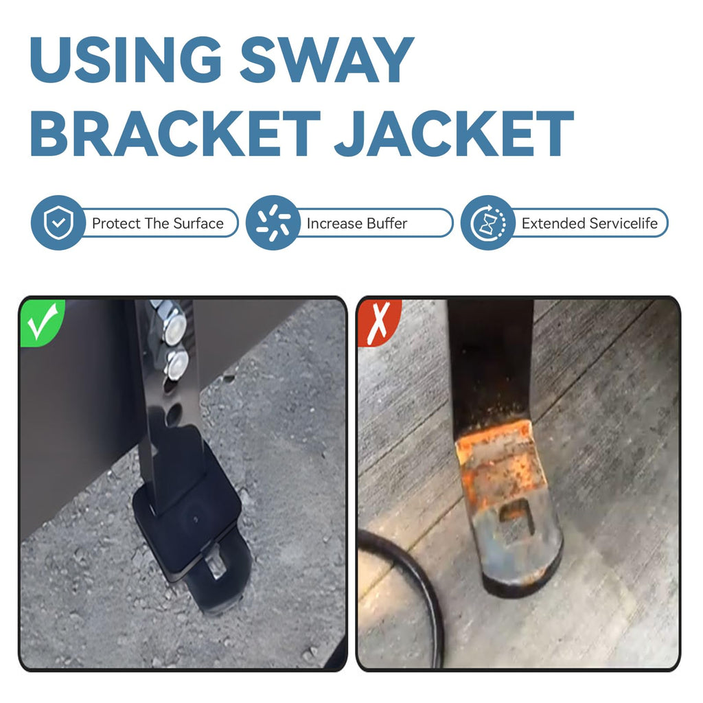 2 Pcs Hitch Sway Bracket Jacket O123