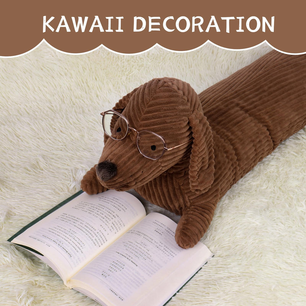 36" Dachshund Dog Stuffed Animal Plush Body Pillow R2957