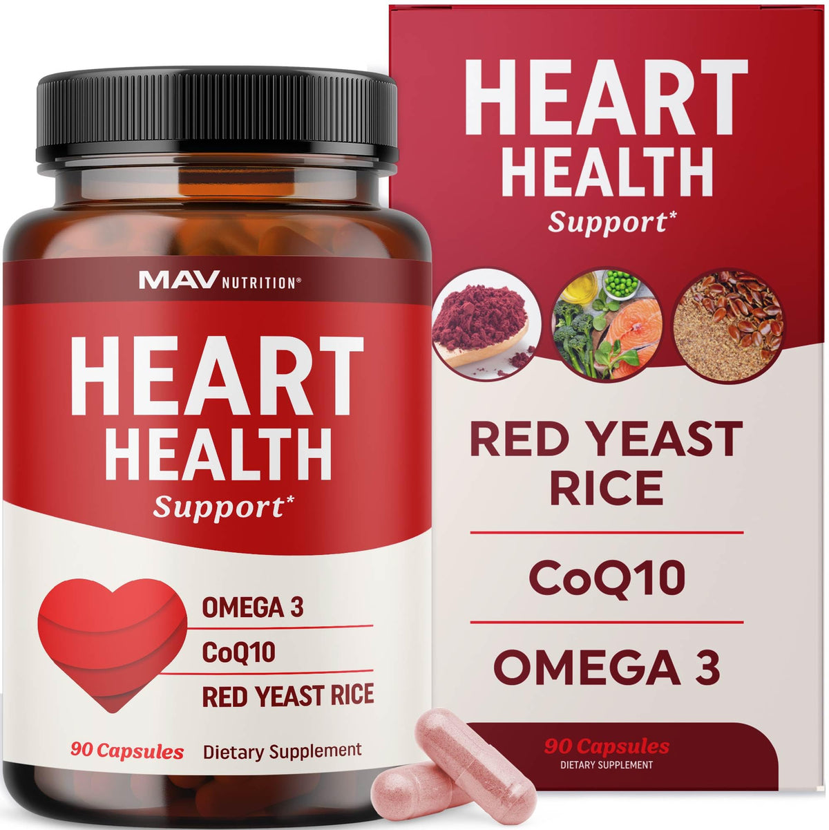 Red Yeast Rice with CoQ10 + Omega 3 1200mg L140190