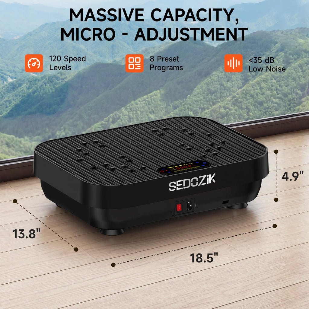 Black Vibration Plate with Bands M548900