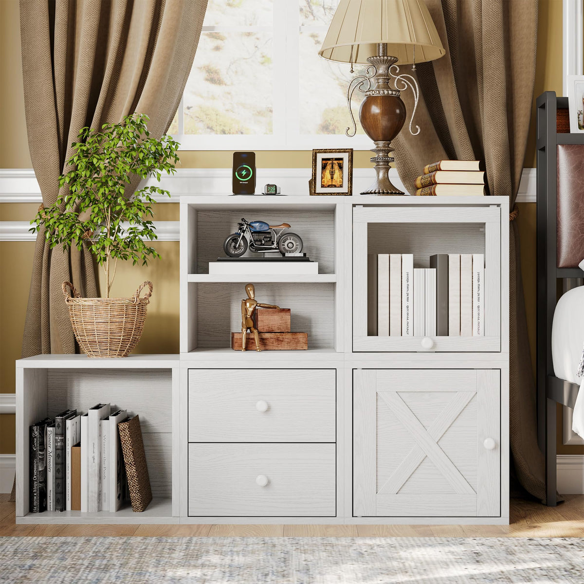 Pure White Cube Storage Organizer T5570