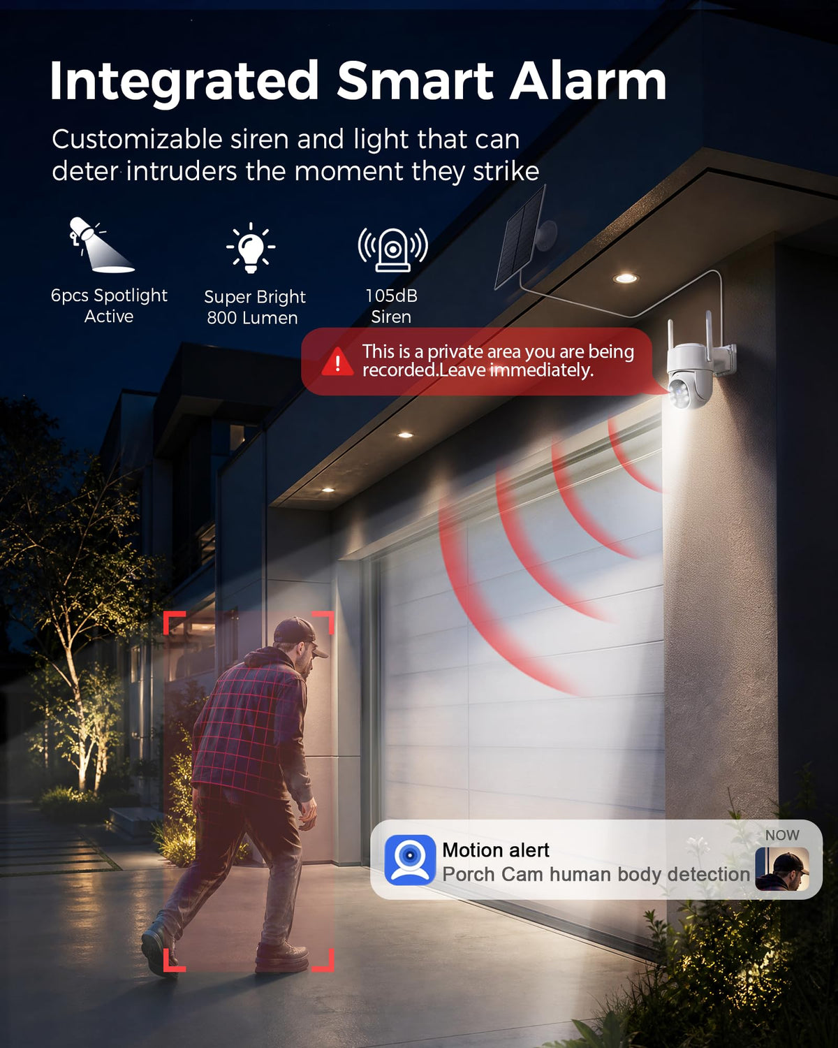 Wireless Outdoor Security Cameras 4MP Solar Powered 360°PTZ O780