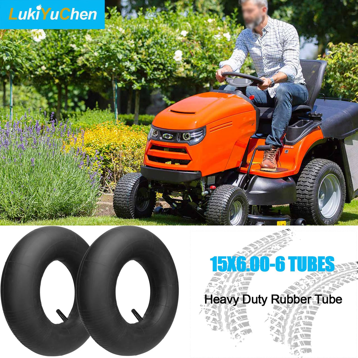 15x6.00-6 Inner Tube with TR13 Valve Stem 2/Pack C5663